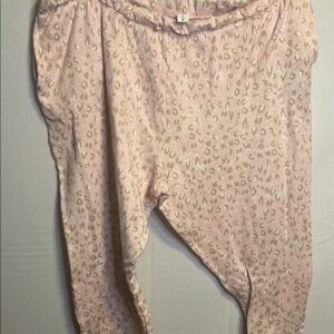 HUE Pink Leopard Print Pajama Pants
